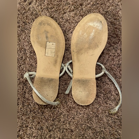 Silver H&M sandals size 8 - Picture 2 of 2